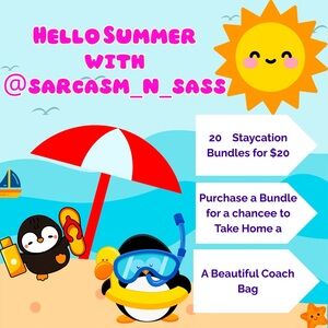 Staycation Bundles 20 for$20 to possibly take home an Beautiful Coach Bag